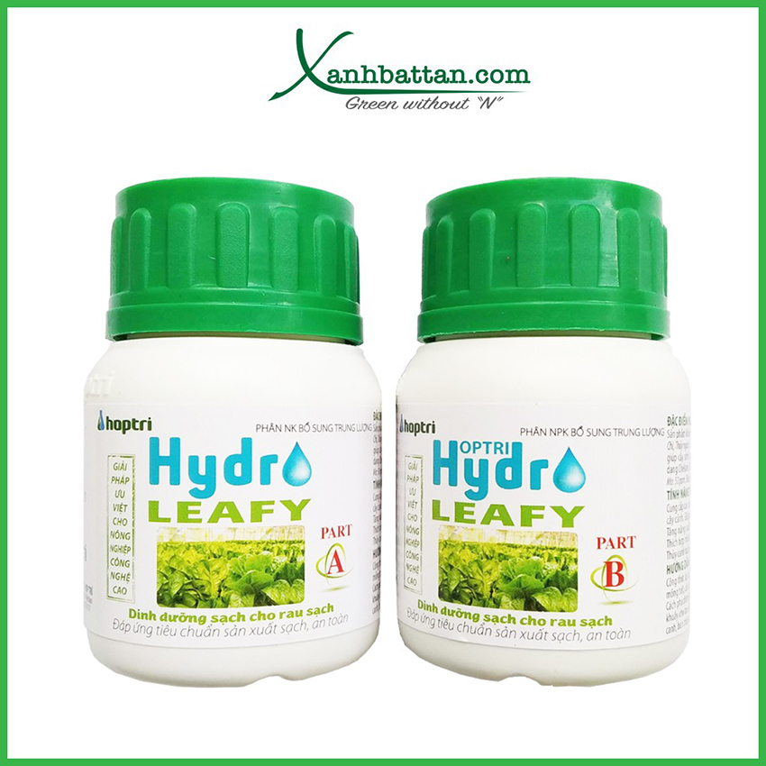 Dung Dịch Thủy Canh Rau Ăn Lá Hydro Leafy 2 Chai AB