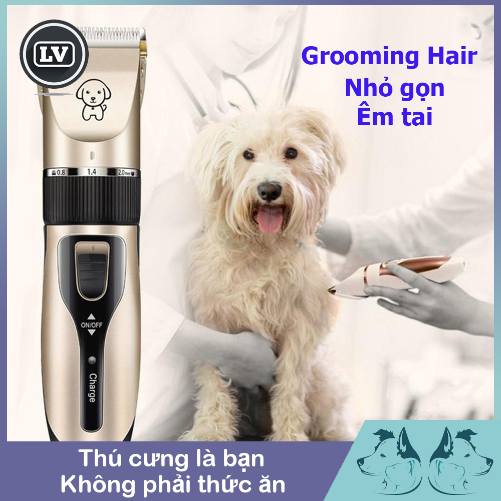 Tông đơ cắt lông chó mèo grooming hair cliper Phụ kiện Long Vũ