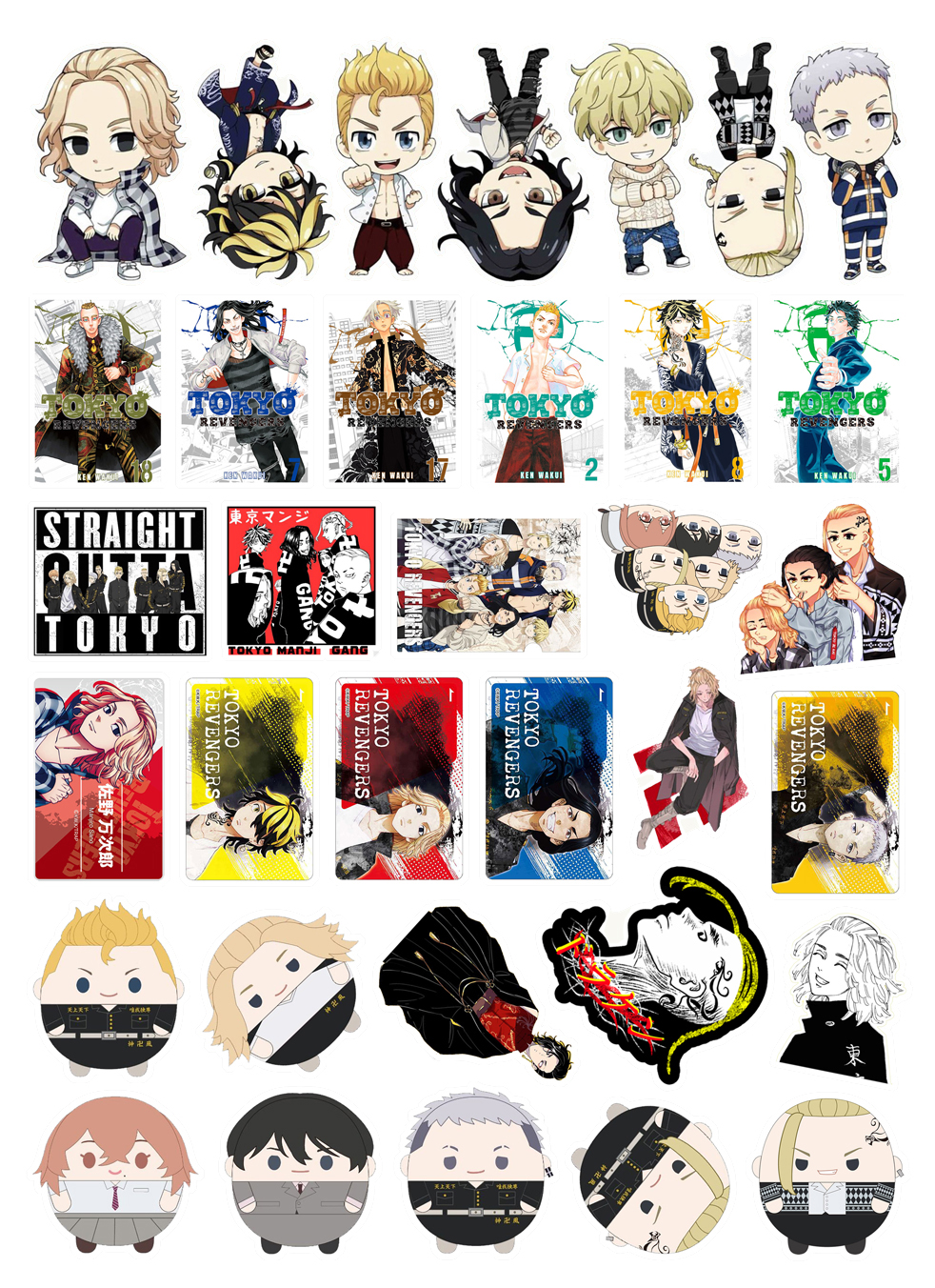 Set 30-60 Sticker Tokyo Revengers