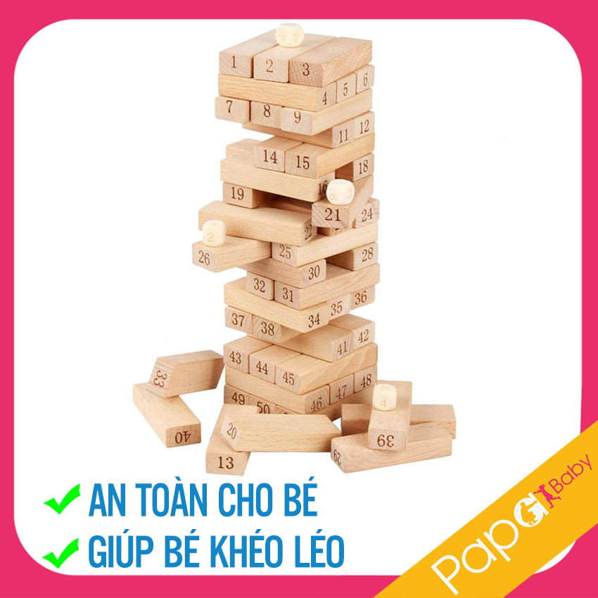 Bộ rút gỗ - 54 thanh, an toàn tuyệt đối, thư giãn tinh thần - bộ đồ chơi rút gỗ 54 thanh lớn, bộ rút gỗ loại lớn, bộ rút gỗ màu, bộ rút gỗ to, bộ rút gỗ màu, bộ rút gỗ rẻ, bộ rút gỗ