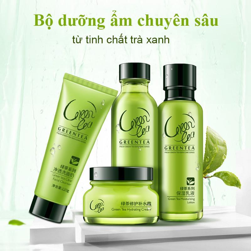 Bộ dưỡng cao cấp LAIKOU làm săn chắc và chống lão hóa chiết xuất trà xanh bộ chăm sóc da mặt bộ mỹ phẩm IW-BM071