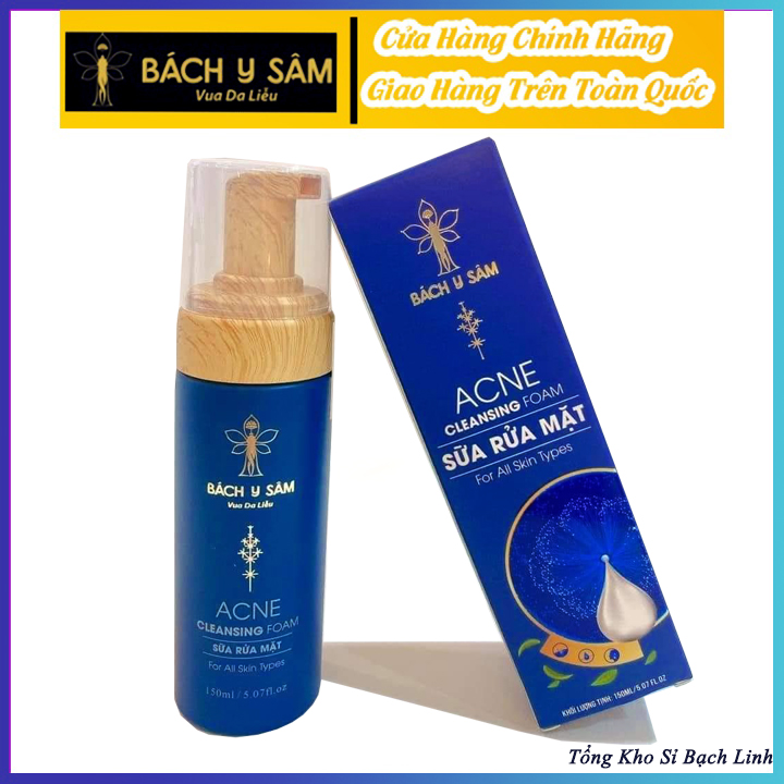Sữa Rửa Mặt Bách Y Sâm DA DẦU MỤN SẠCH SÂU TẠO BỌT 150ml Sữa Rửa Mặt Bạch