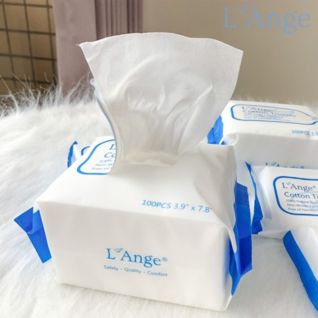 [Chính Hãng Siêu Sale] L'ange khăn vải đa năng 1 bịch 100 miếng