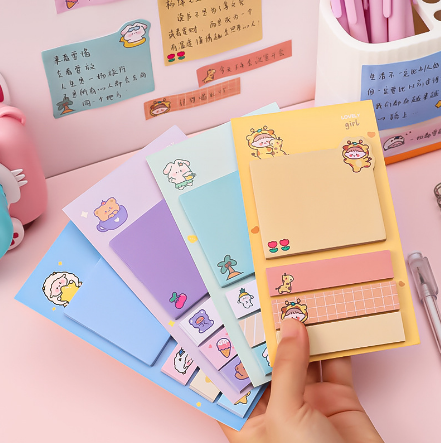 Giấy Note Kèm Đánh Dấu Trang Xinh Xắn
