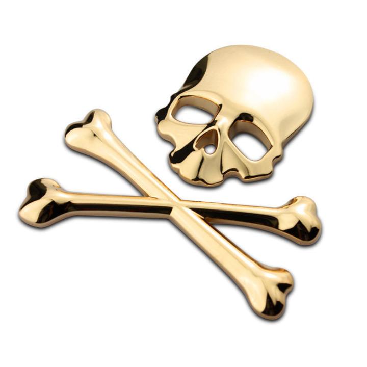 High-grade stainless steel skull decal sticker for automotive decoration stickers G70808