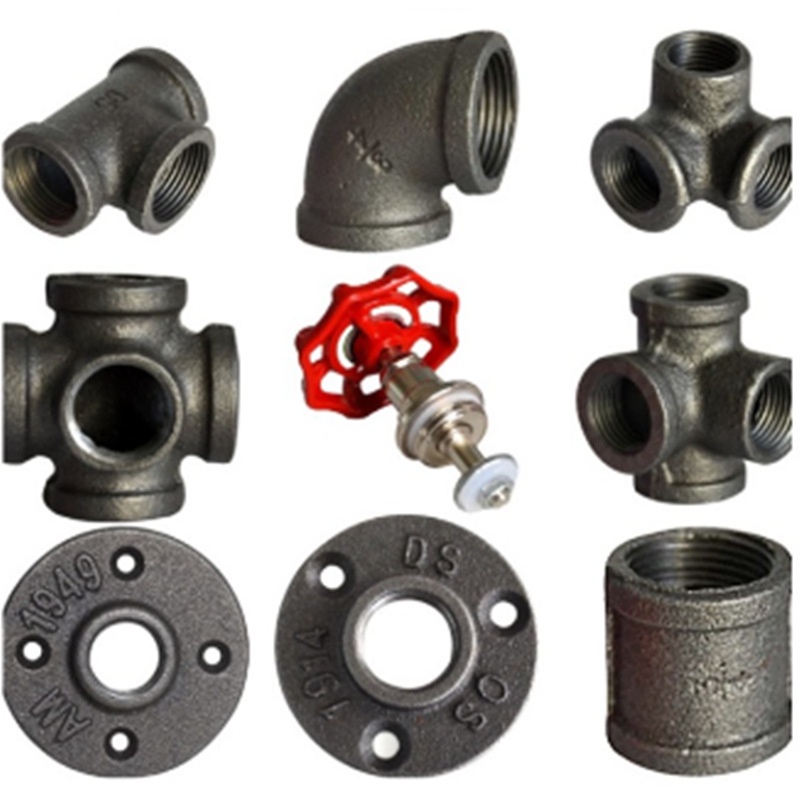Linh kiện lắp ghép ống sắt có ren - phi 27