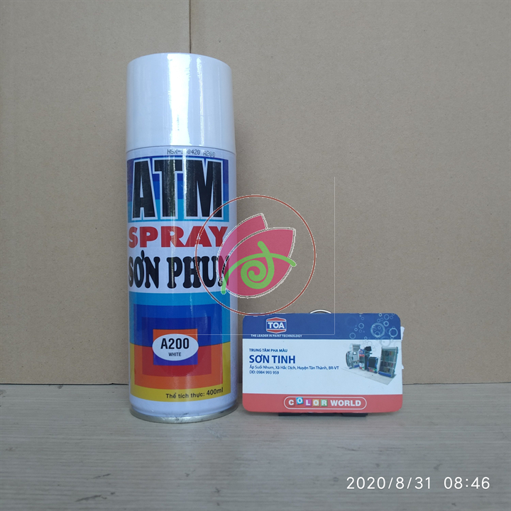 SƠN XỊT ATM HOẶC WIN MÀU TRẮNG A200 White