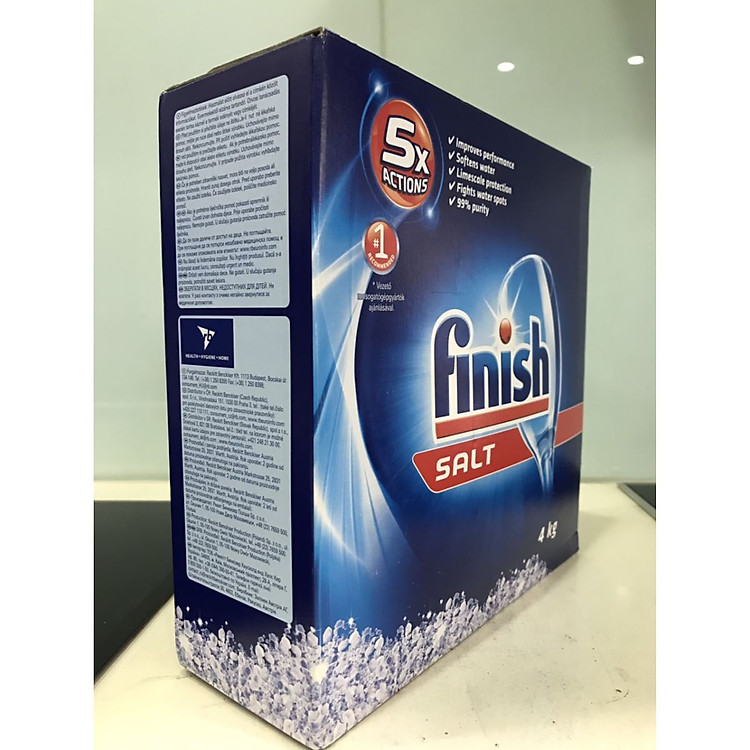 Muối rửa bát Finish 4.0 kg dùng cho Máy rửa bát chén