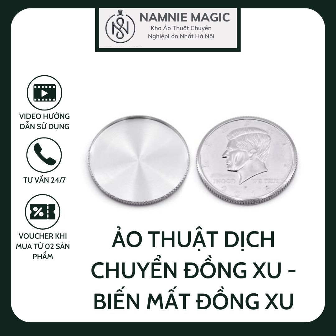 Shell Coin Haft Dolar ,Phụ Kiện Ảo Thuật Xu Chuyên Nghiệp