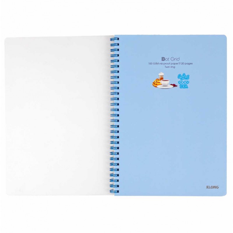 Vở lò xo kép Dot Grid B5 - 120 trang Klong MS578-VPPKLONG