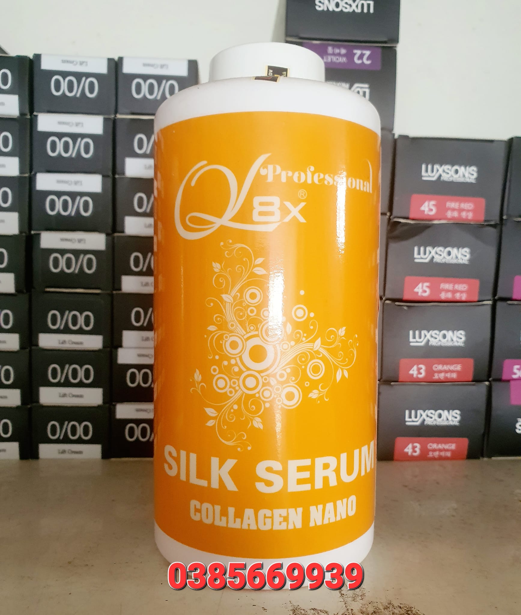 Phục hồi phủ lụa Collagen Nano Silk Serum siêu mềm mượt tóc bóngg tóc 1000ml