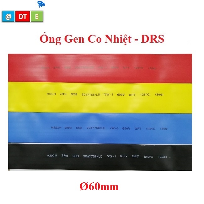 ỐNG GEN CO NHIỆT PHI 60, Giá cho 1 mét