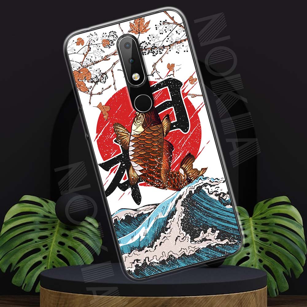 Ốp lưng nokia 6.1 plus mẫu bst chim chóc và cá cảnh tpu