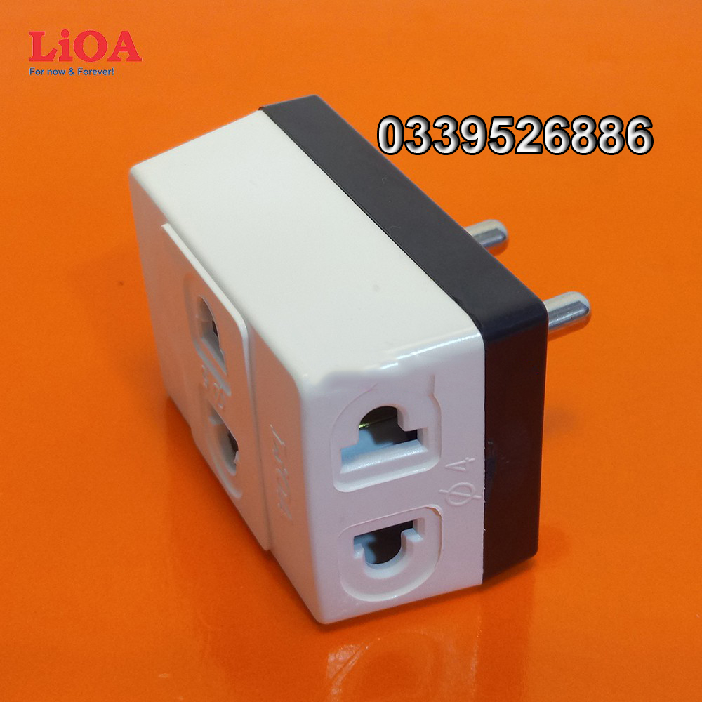 Ổ căm nối chia 3 ngả LiOA chân cắm tròn