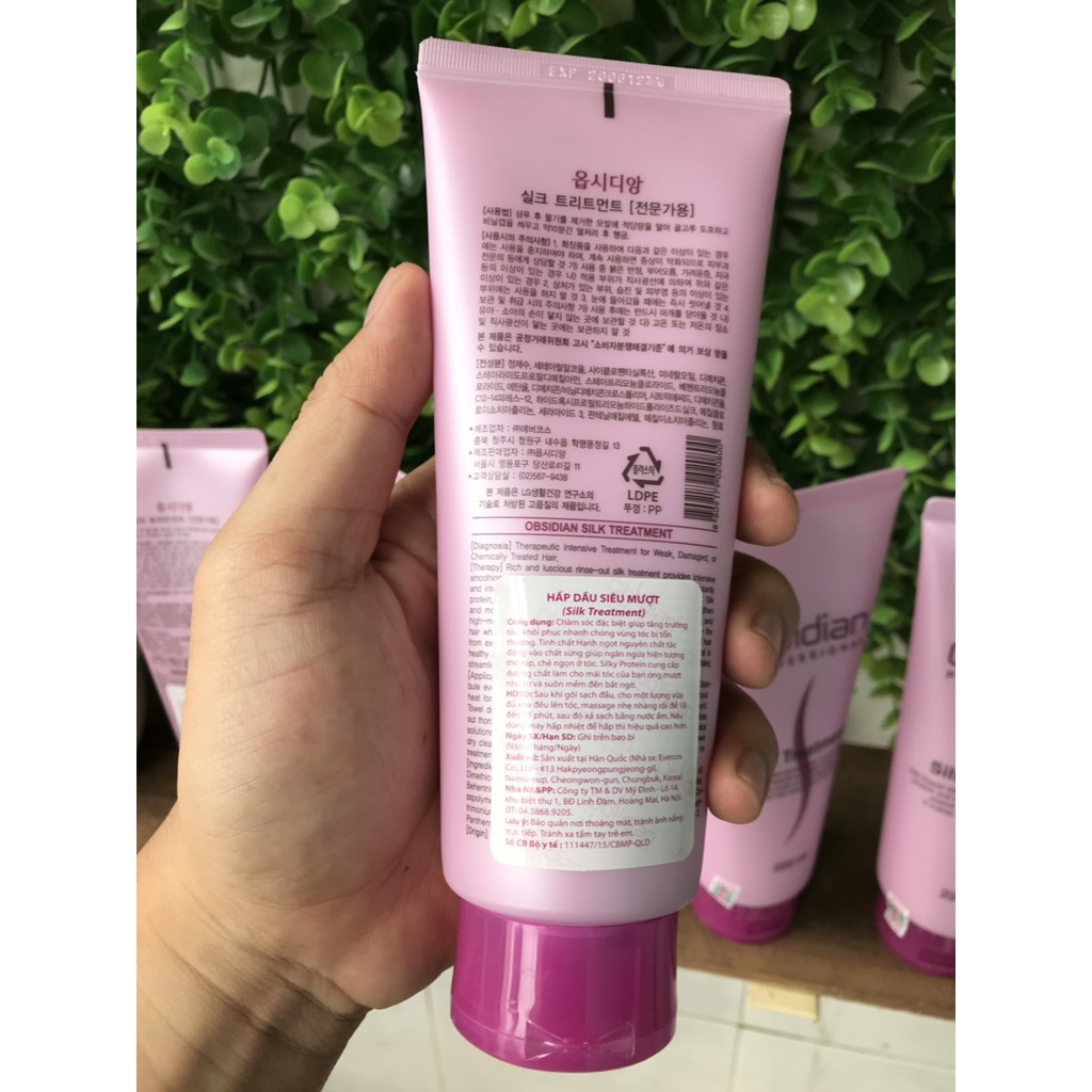 [HCM]Hấp dầu lạnh siêu mượt Obsidian Silk Treatment 220ml