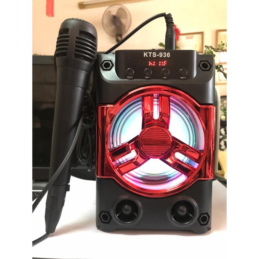 [HCM](RẺ MÀ CHẤT - LOA XÁCH TAY KARAOKE) Loa Bluetooth Hát Karaoke KTS - 935/936 Tặng Kèm Mic
