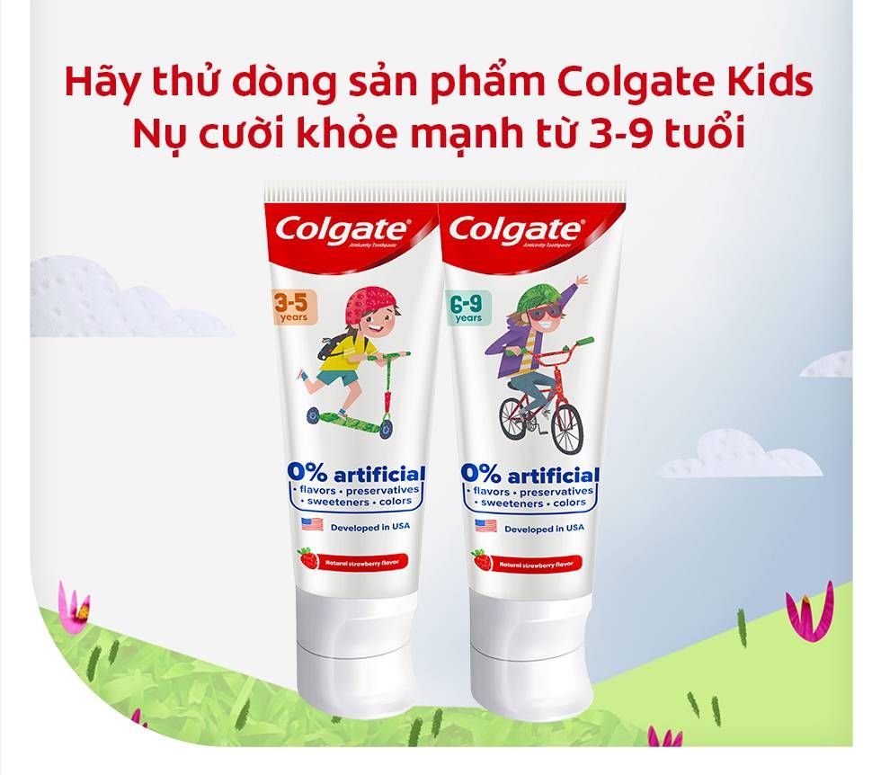 Kem Đánh Răng Colgate Kid Free From 6-9 80G