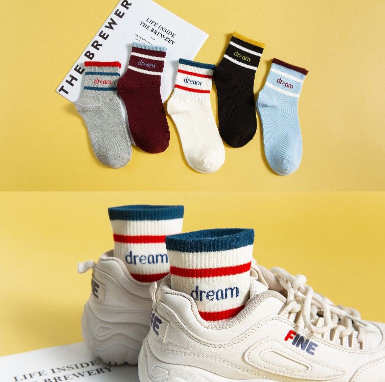 Set 5 Đôi Tất Vớ Nữ Cao Cổ Dream Siêu HOT