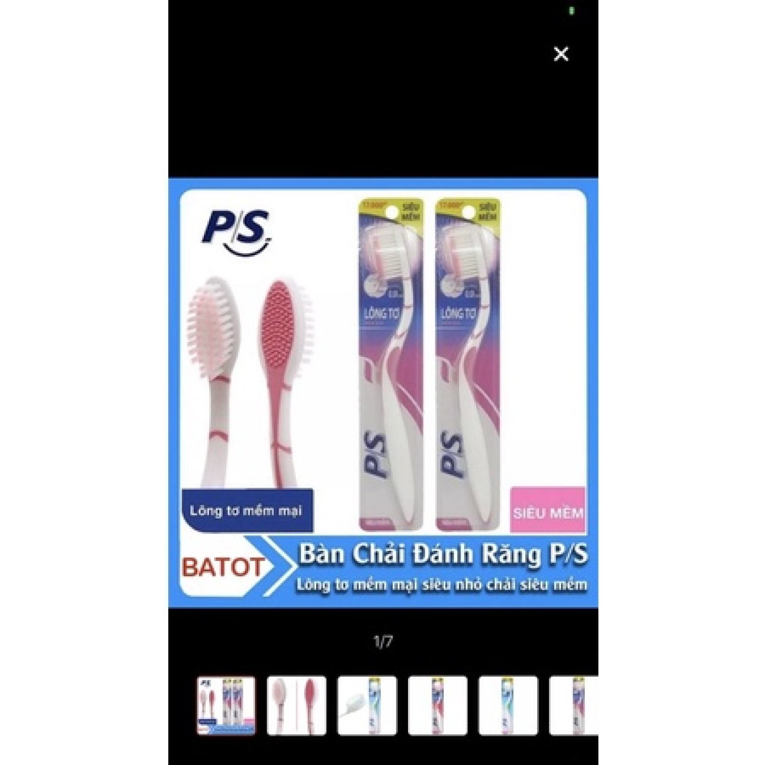 Bàn Chải Đánh Răng PS siêu mềm combo 2 cái