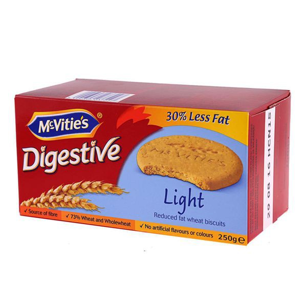 Bánh Quy Lúa Mỳ Nguyên Cám Mcvities Light 250gr