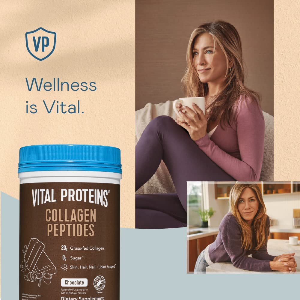 Bột Collagen Vị Socola Vital Protein Collagen Peptides Vị Socola 923g