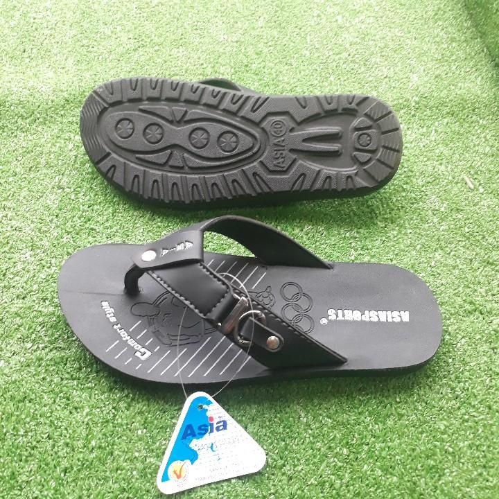 [Hcm] Asia Men's Fashion Flip-Flops with Straps and Pu Leather Sole