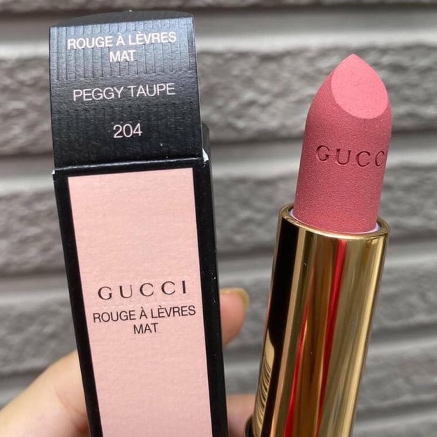 Son Gucci Mat 204 -Màu hồng đất siêu cute