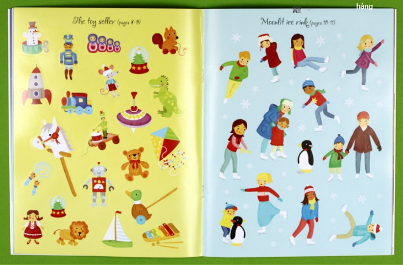 Usborne Sticker Book - Christmas market