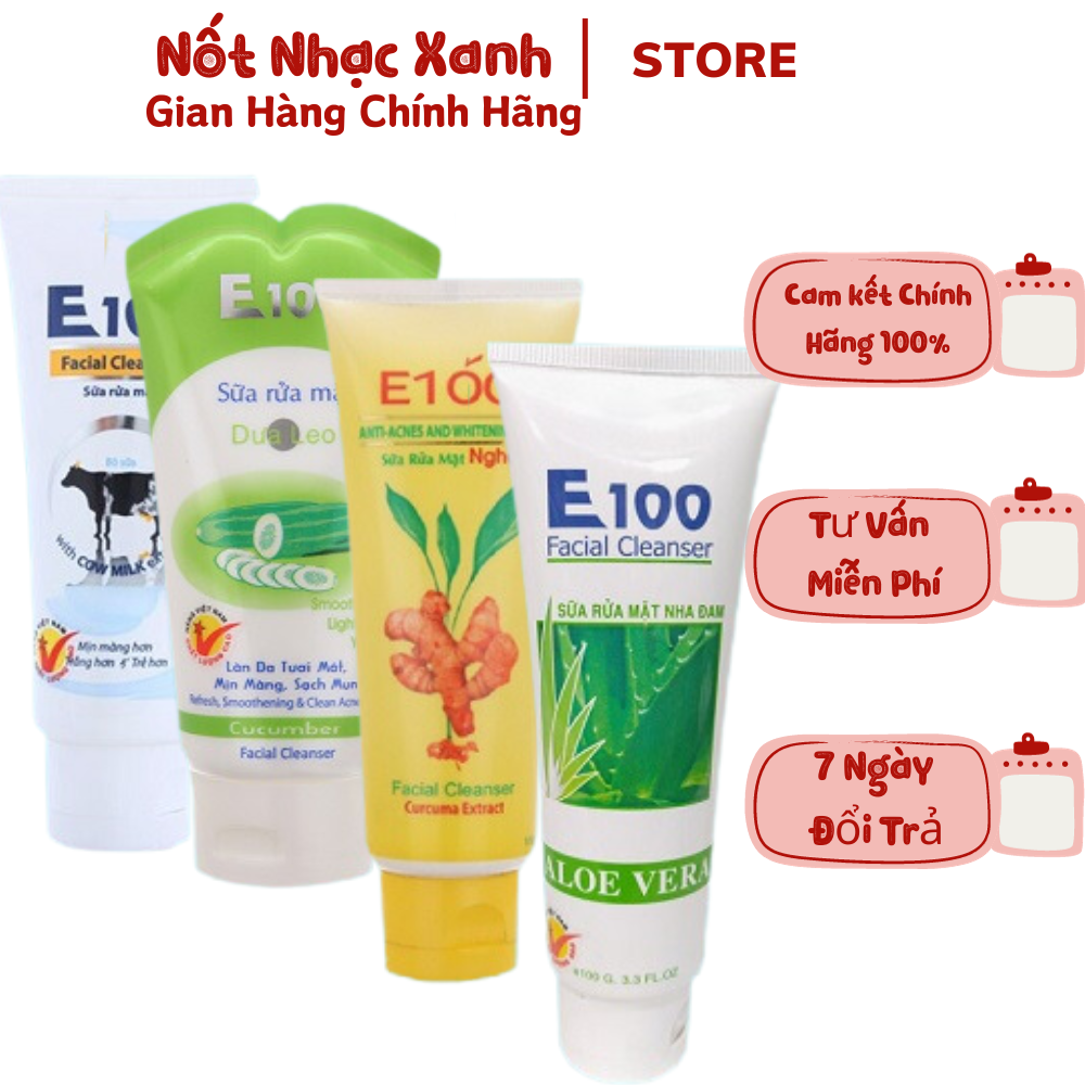 Sữa Rửa Mặt Dưỡng Da lành tính E100