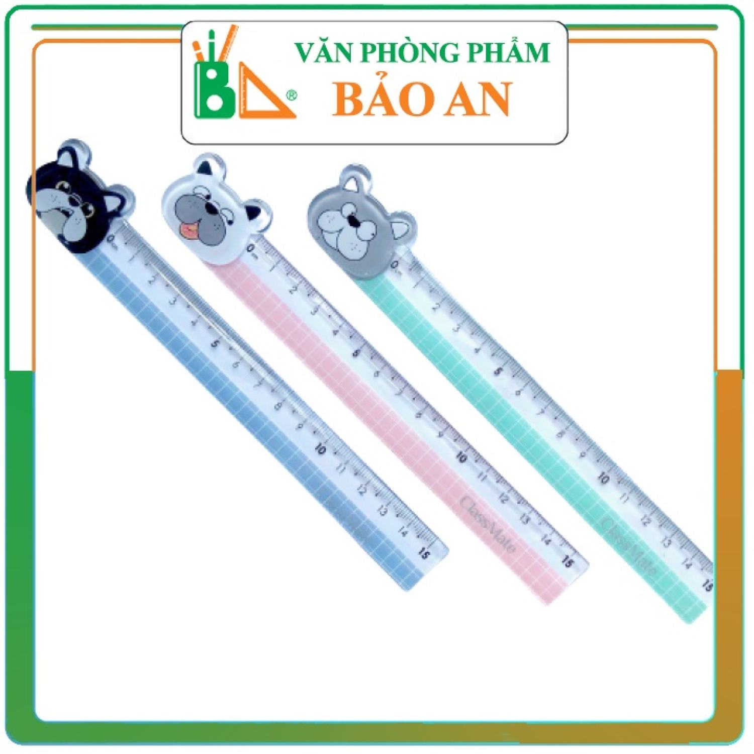 Thước kẻ 15cm pets rl04-pe