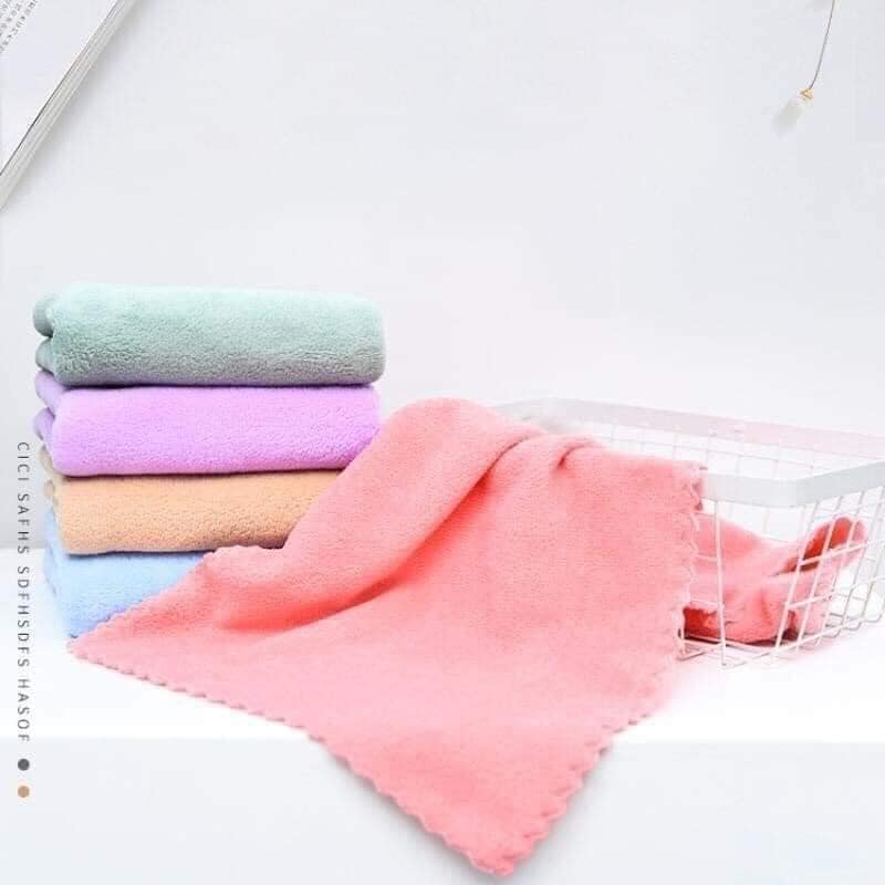 Combo 10 Khăn Mặt Xuất Hàn Quốc 100% Cotton 35*50cm (khan mat han quoc)