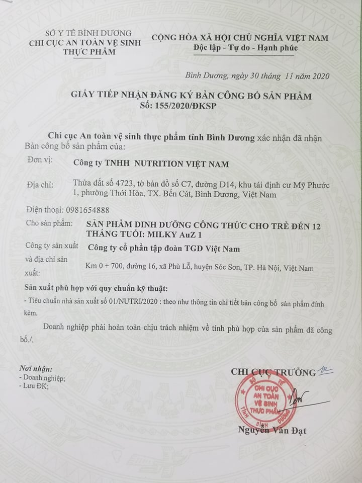 Sữa Milky AuZ 1 400g
