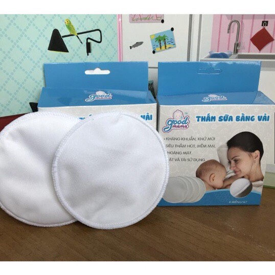 Thấm sữa giặt được Goodmama( Hộp 8 miếng)