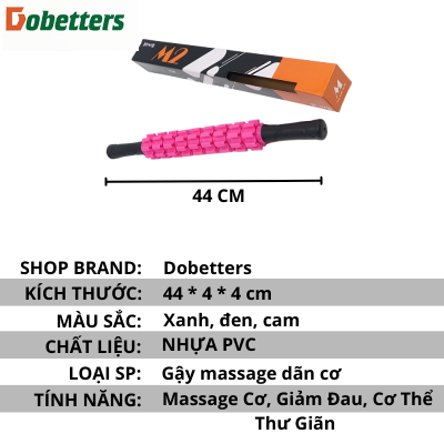Gậy massage dãn cơ, con lăn 9 răng dãn cơ cầm tay Roller Stick