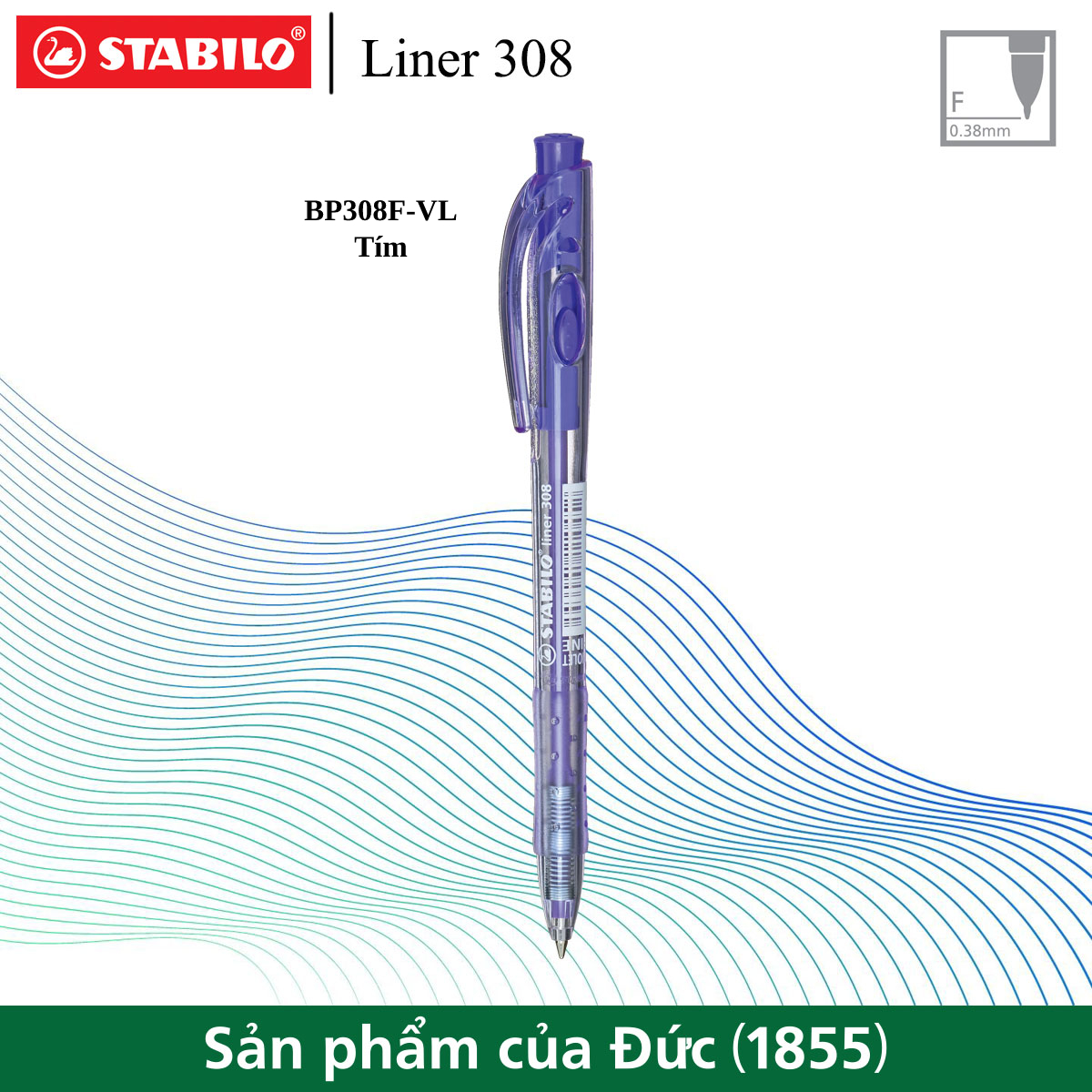 Bút bi stabilo liner bp308f
