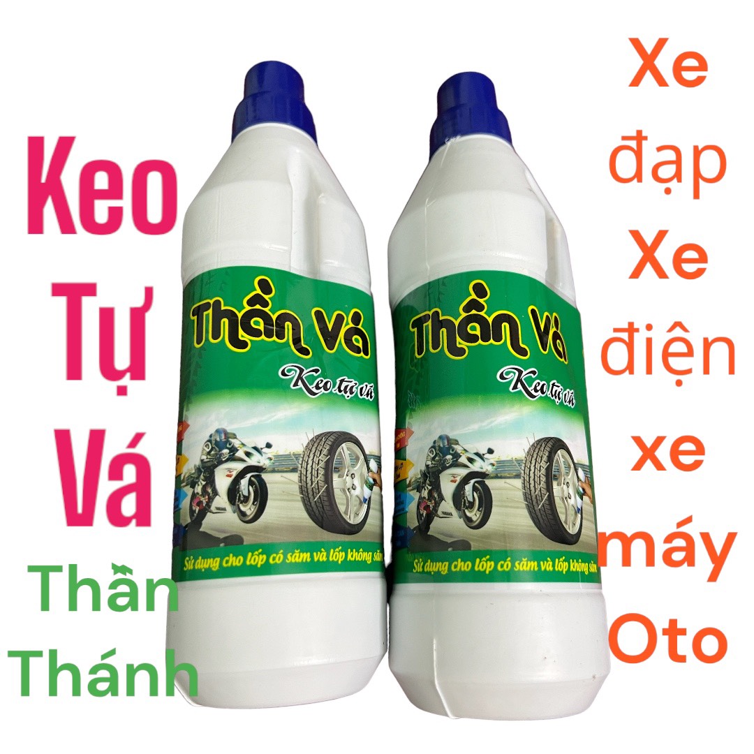 Keo tự vá lốp săm thông minh 500ml dùng cho oto và xe máy- xe đạp - xe điện