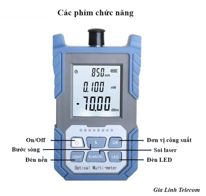 Máy đo công suất quang + soi laser 10km