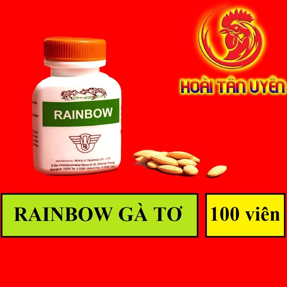 Combo 2 lọ Thuốc nuôi gà đá RAINBOW