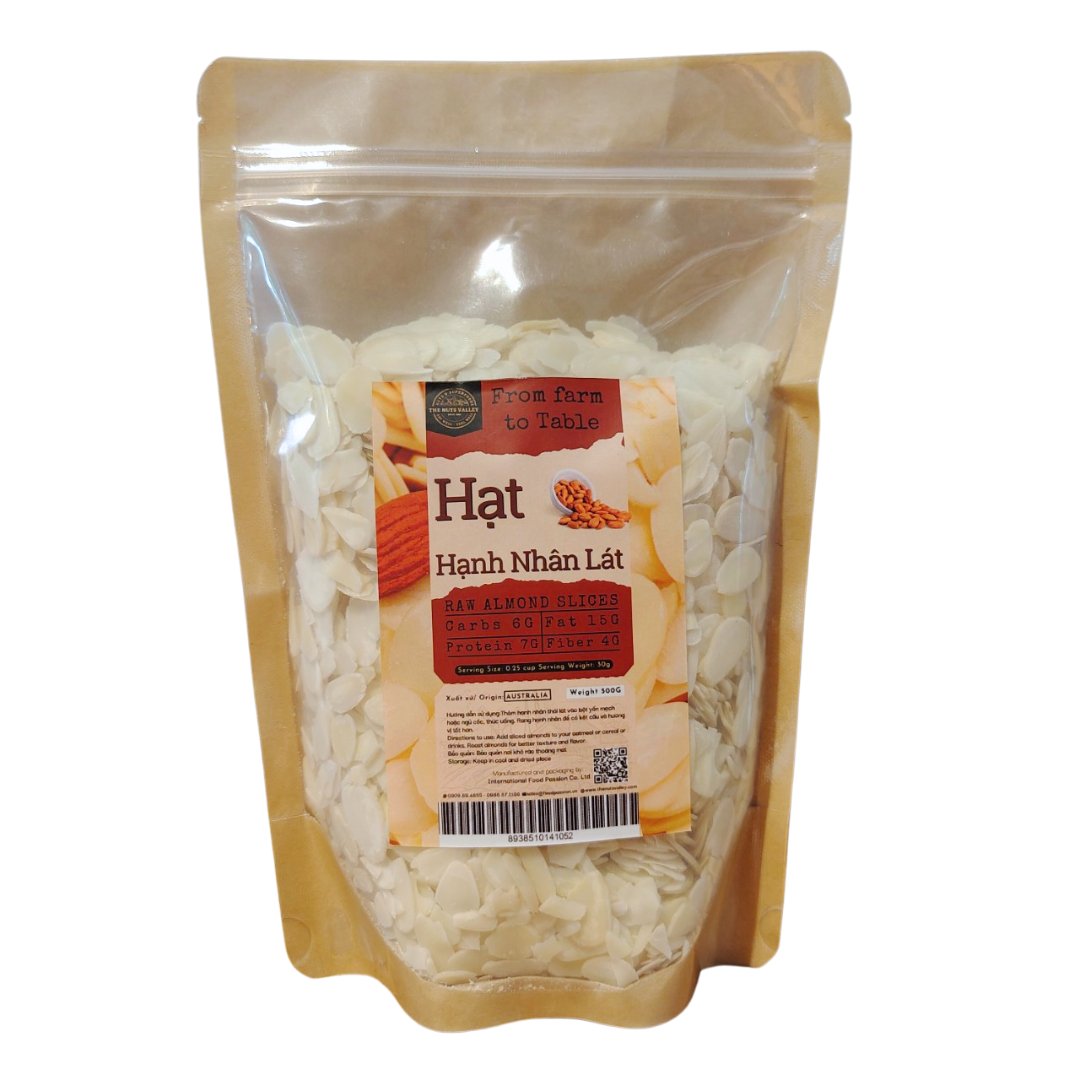 Hạnh Nhân Cắt Lát & Sợi Nhập Khẩu Úc – Làm Bánh, Chè Khúc Bạch, Salad Eat Clean – Almond Slice, The Nuts Valley