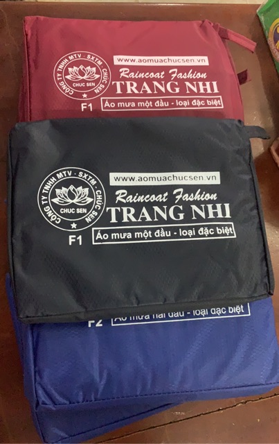 Áo Mưa Choàng Cánh Dơi 1 Đầu/2 Đầu Chúc Sen