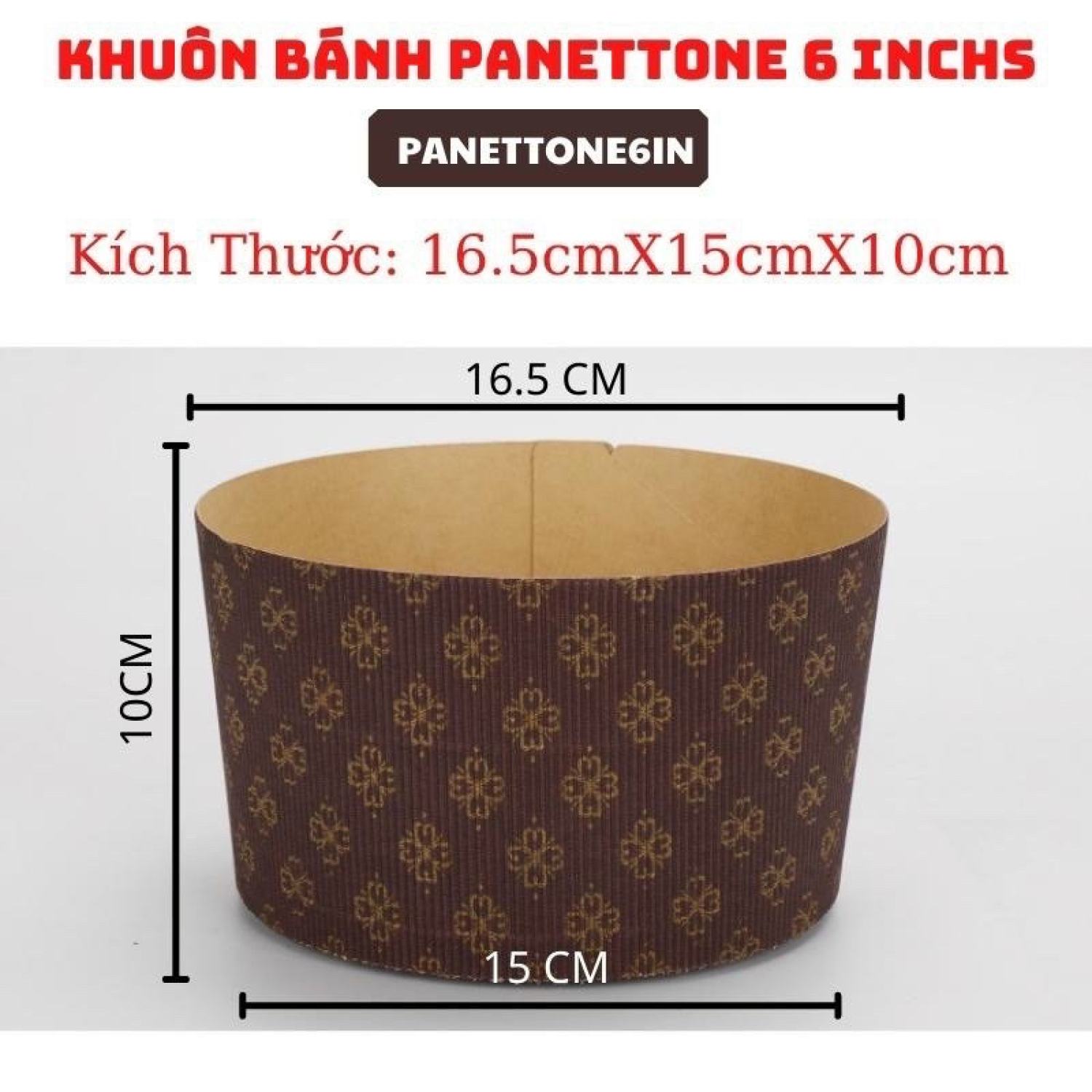 5 Khuôn Bánh Panettone