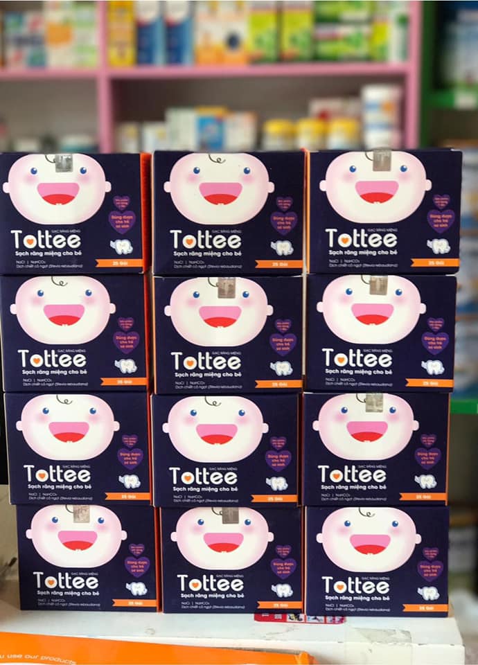 Gạc rơ lưỡi/ tưa lưỡi Tottee cho bé (hộp 25 cái)
