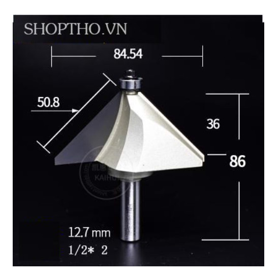 Mũi phay vát gỗ 45 độ ARDEN 0209