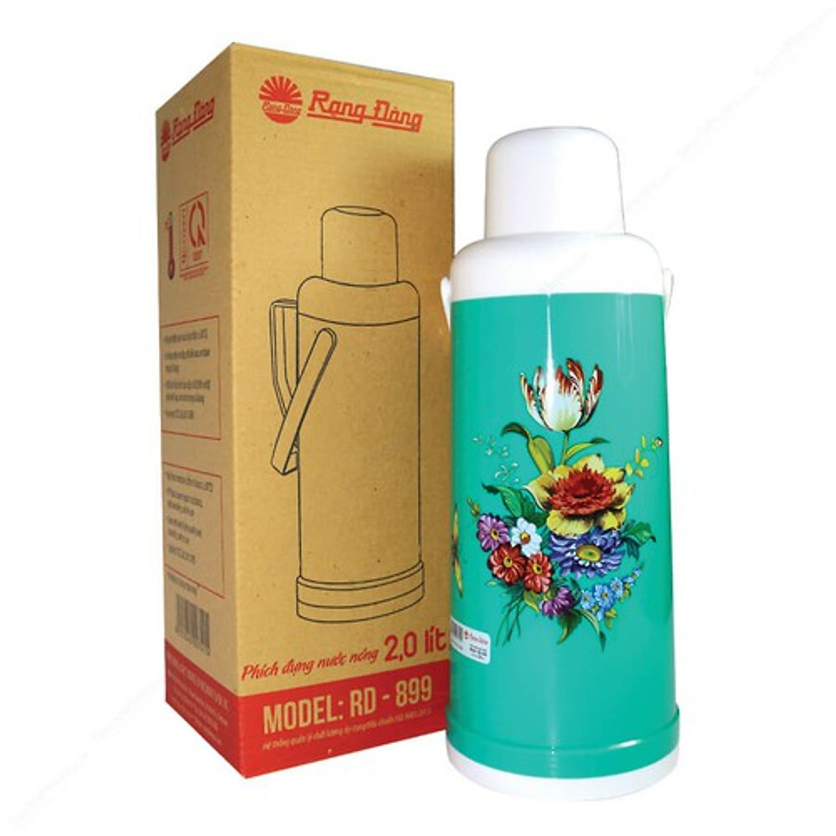 PHÍCH ĐỰNG NƯỚC GIỮ NHIỆT RẠNG ĐÔNG RD 2035 N3 (2 LÍT)