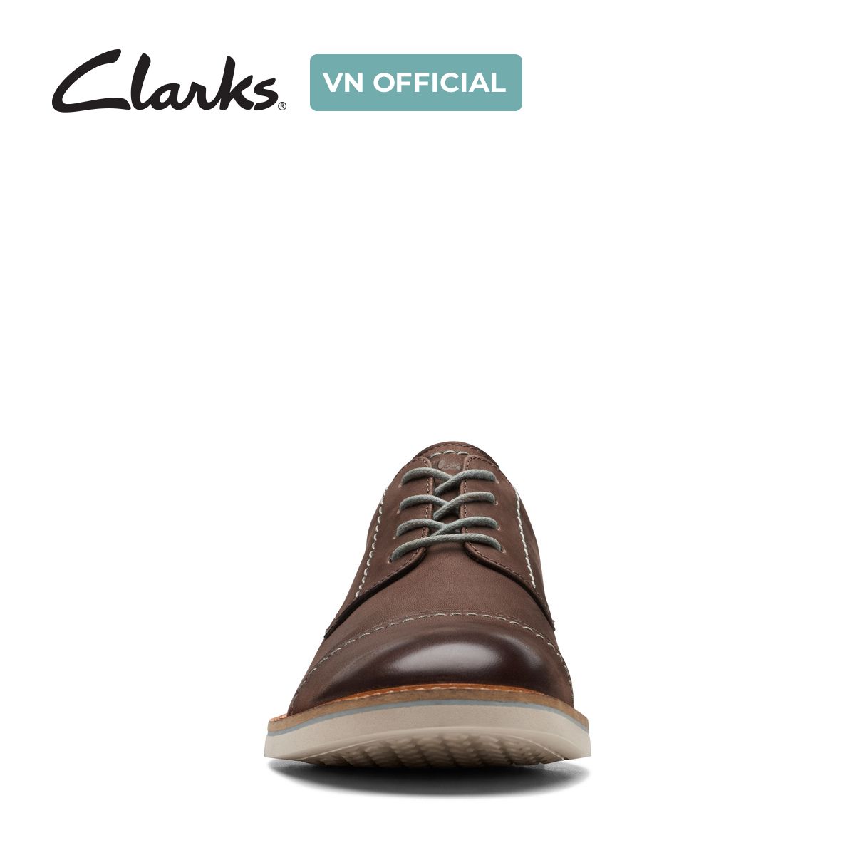 Giày Tây Da Nam Clarks - Atticus LT Cap