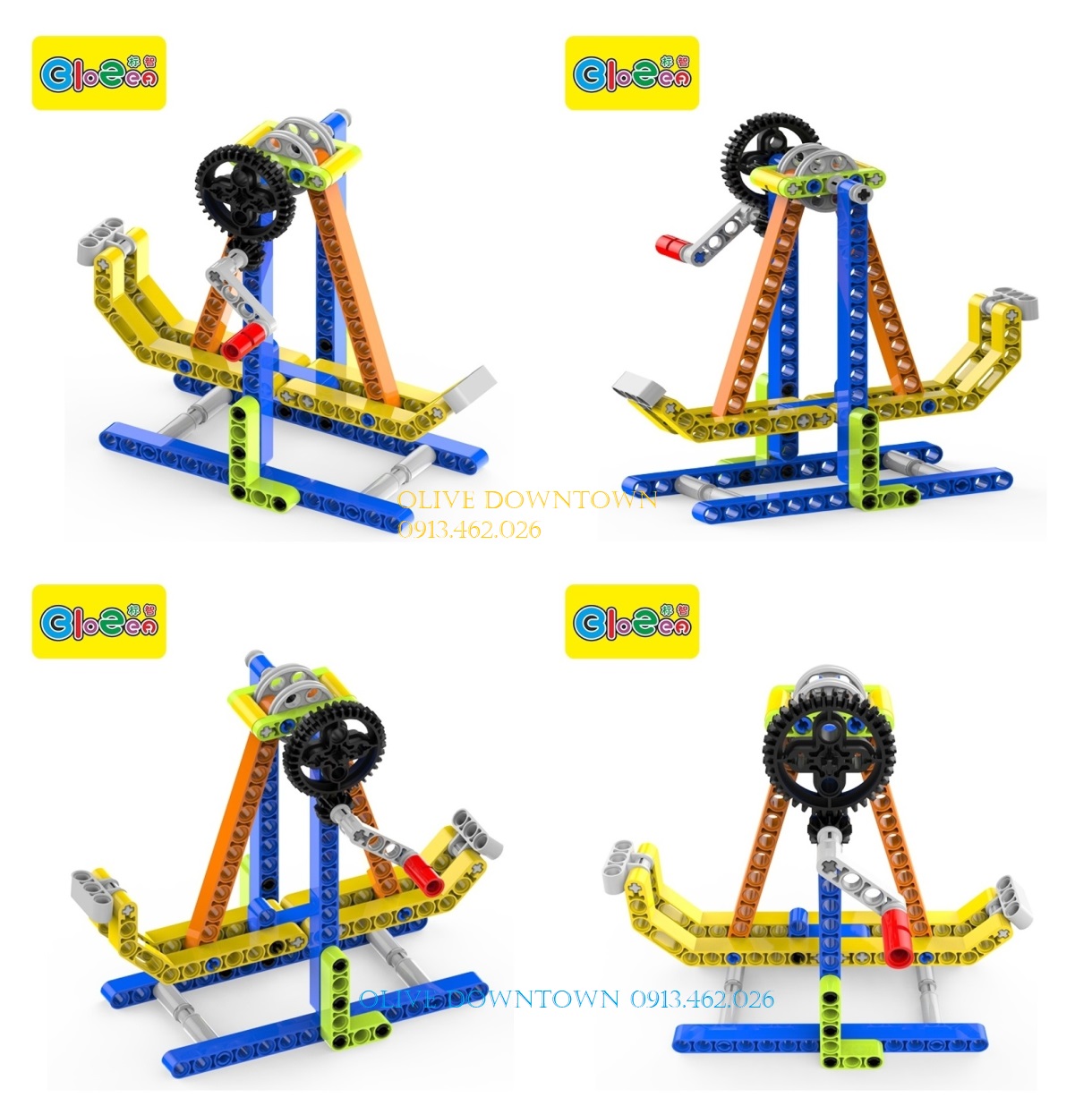 Set 2 Hộp * Bộ đồ chơi lắp ráp công nghệ Technic - BIOZEA