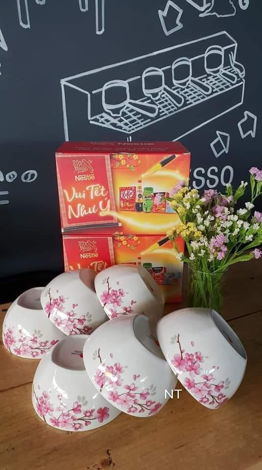 Sốc! Bộ 6 Chén sứ Donghwa cao cấp