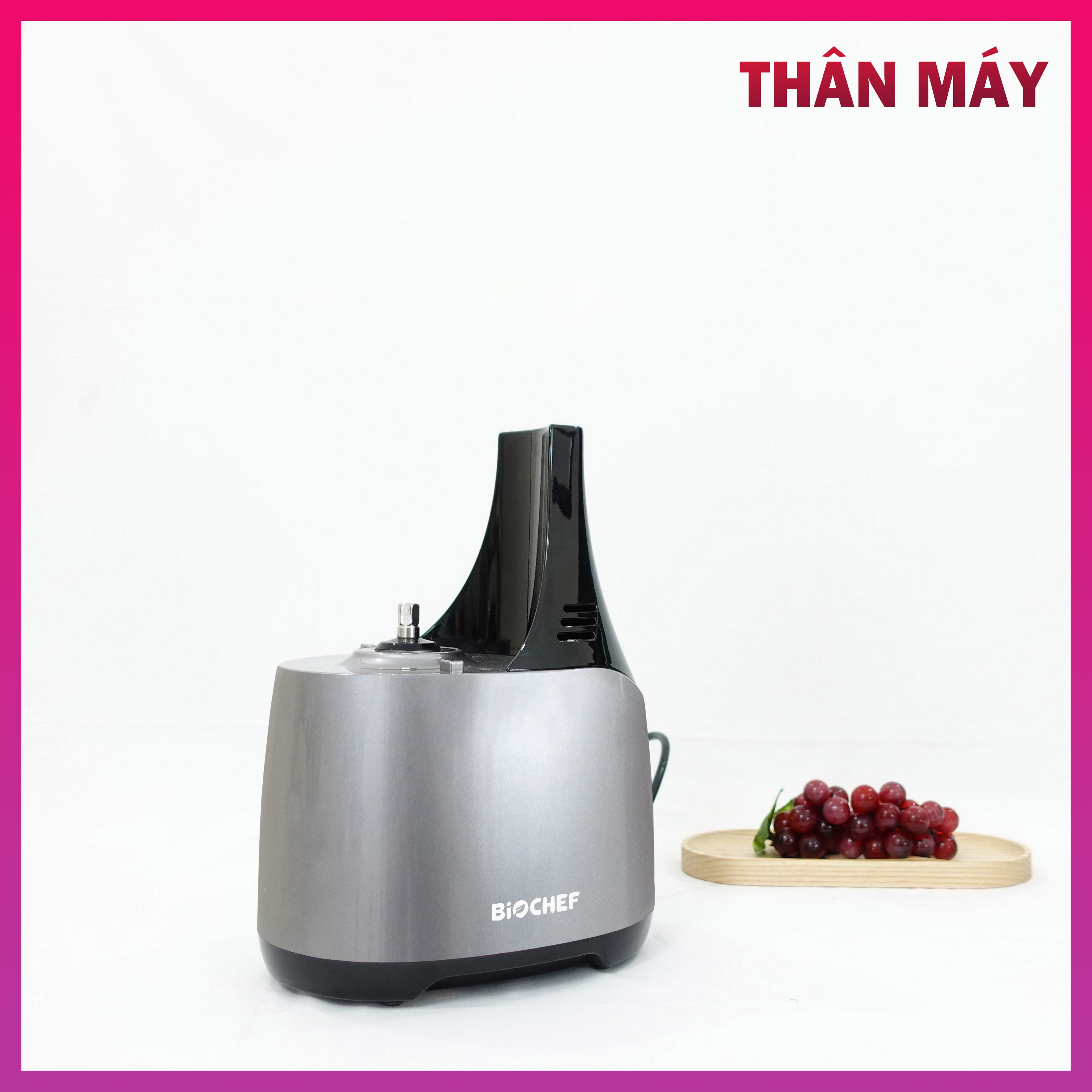 Máy ép trái cây Biochef 555 màu xám (Nhập khẩu nguyên chiếc, sản xuất tại Australia)
