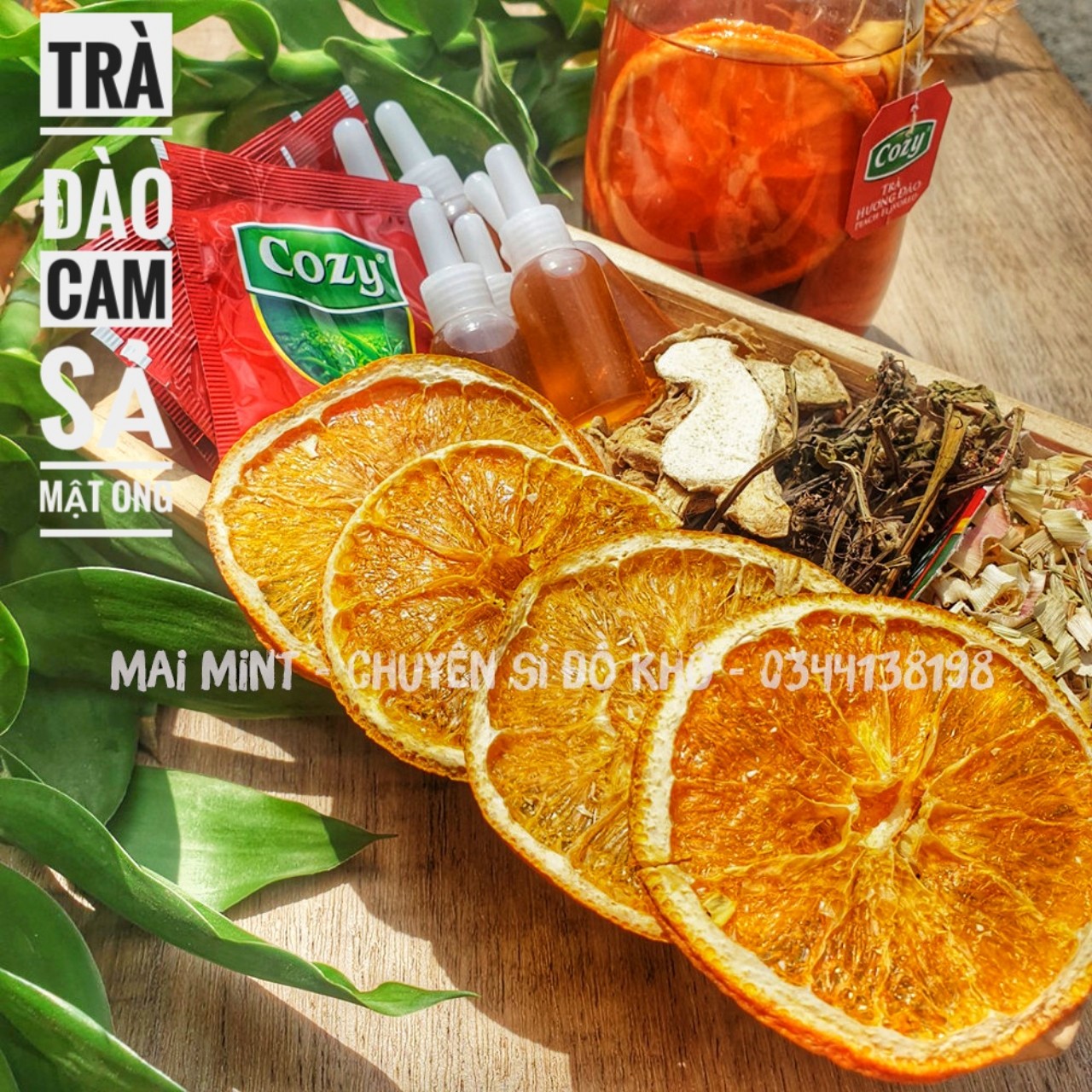 Peach Tea orange lemon honey-box 10 set