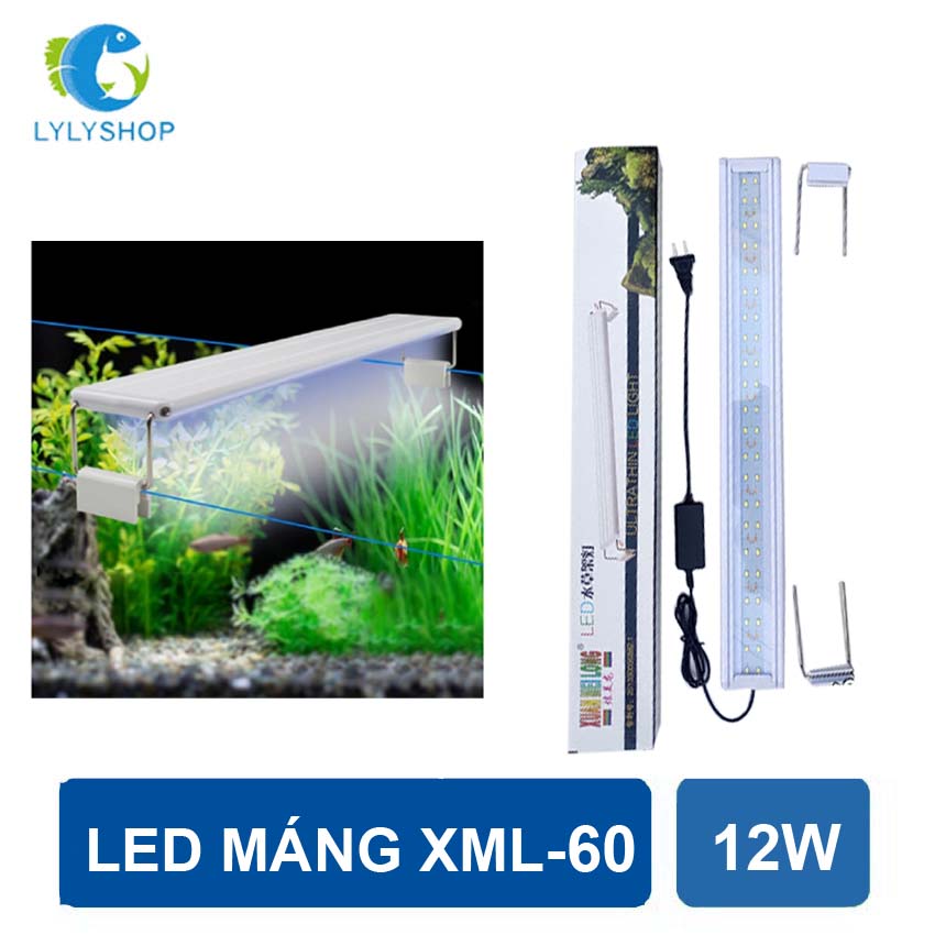 12W gutters for aquariums 60-70 cm Led XML-60, high-grade white light